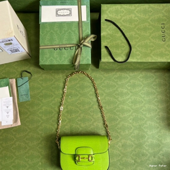 Hyper Peter bag Gucci Horsebit 1955 lizard mini 0825